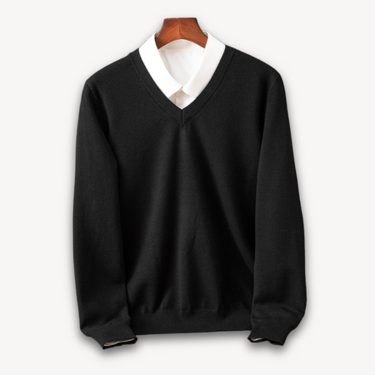Slim Fit V-Neck Sweater for Men