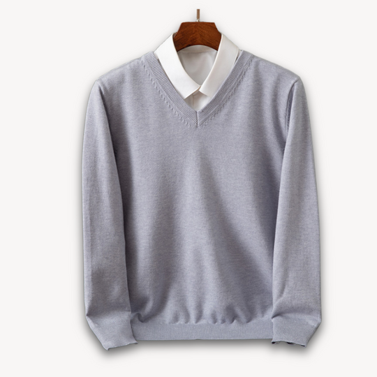Slim Fit V-Neck Sweater for Men
