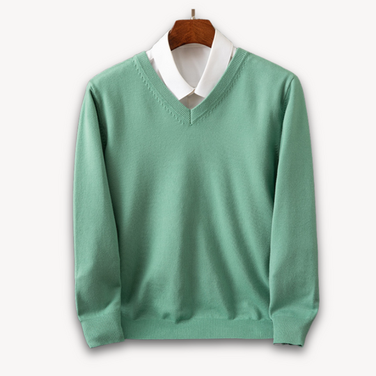 Slim Fit V-Neck Sweater for Men