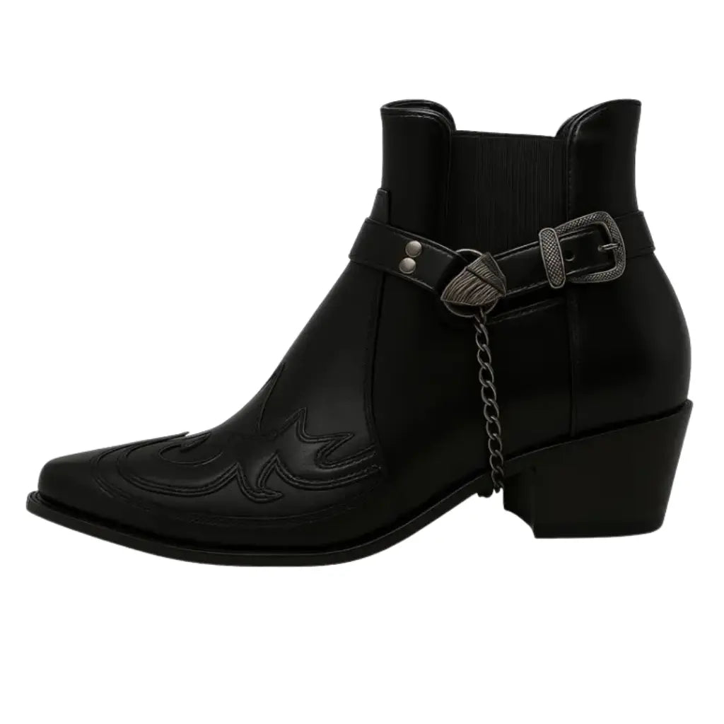 Cowboy Ankle Boots for Men Azzoria