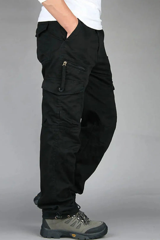 Straight Fit Cargo Pants for Men Azzoria