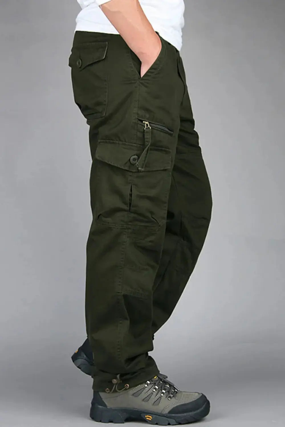 Straight Fit Cargo Pants for Men Azzoria