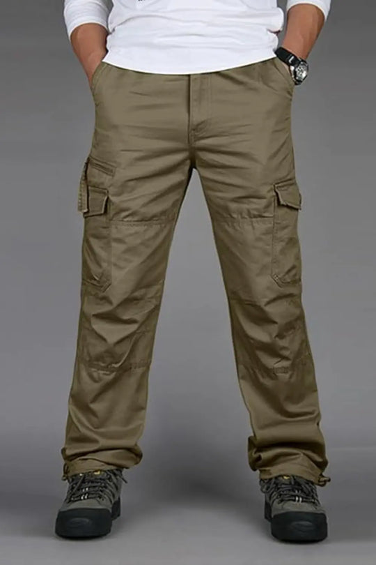 Straight Fit Cargo Pants for Men Azzoria