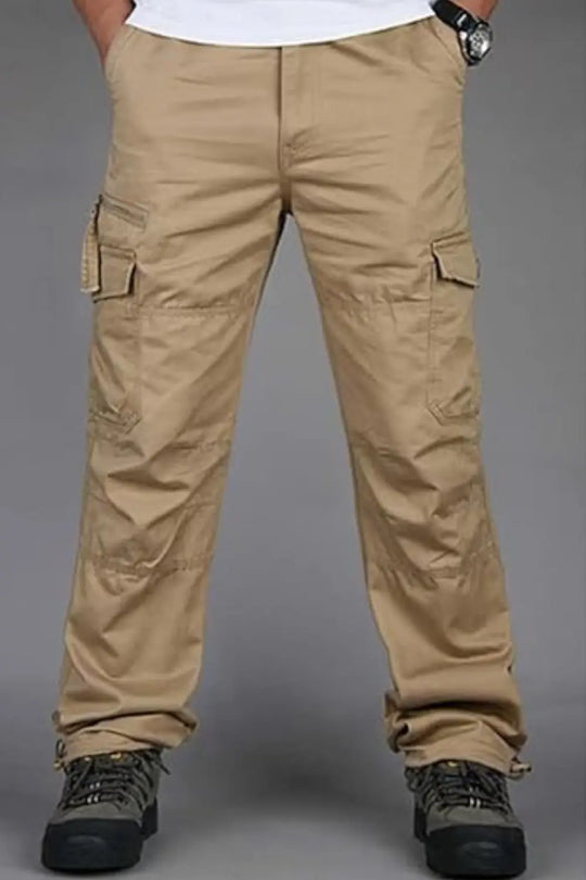 Straight Fit Cargo Pants for Men Azzoria