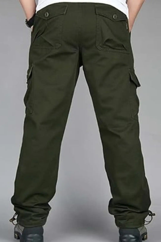Straight Fit Cargo Pants for Men Azzoria
