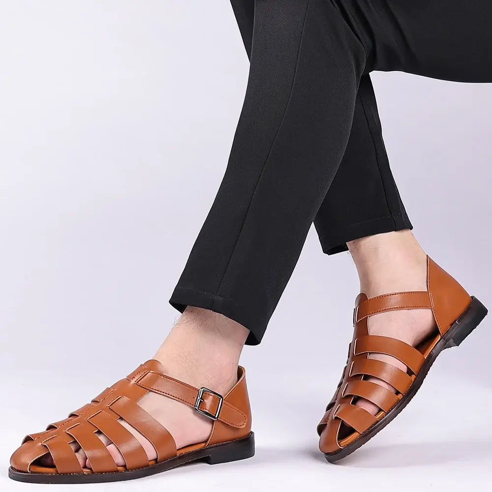 Strapped Fisherman Sandals for Men Azzoria