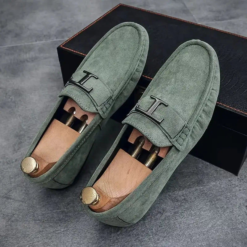 Structured Slip-On Loafers for Men Azzoria