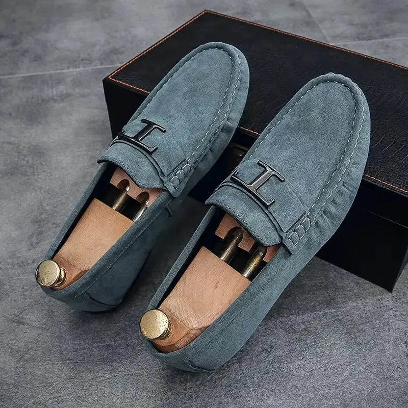 Structured Slip-On Loafers for Men Azzoria