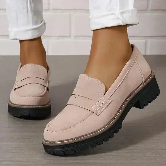Structured Upper Slip-On Loafers for Women Azzoria