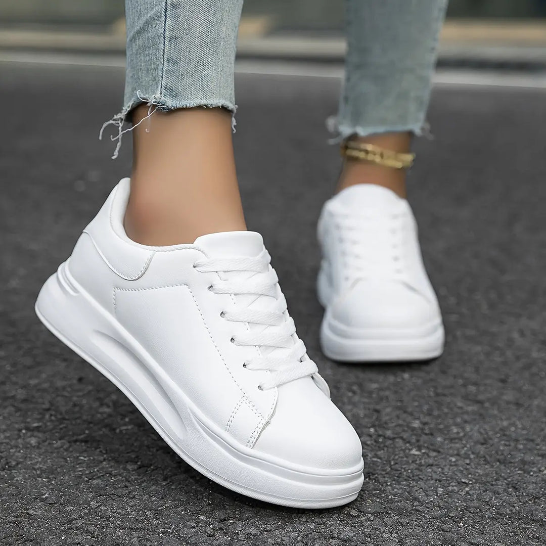 Textured Low-Top Sneakers for Women Azzoria