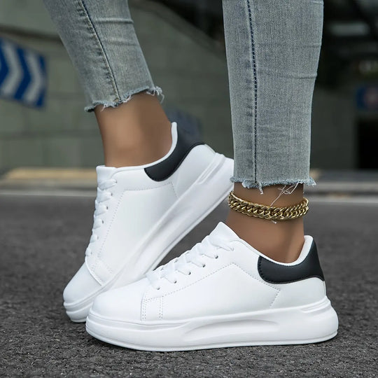 Textured Low-Top Sneakers for Women Azzoria