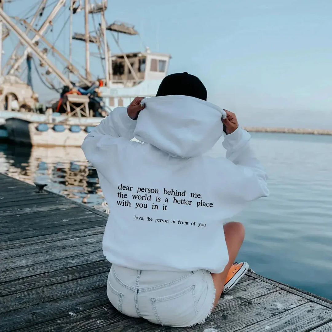 Textured Pullover Hoodie for Women Azzoria