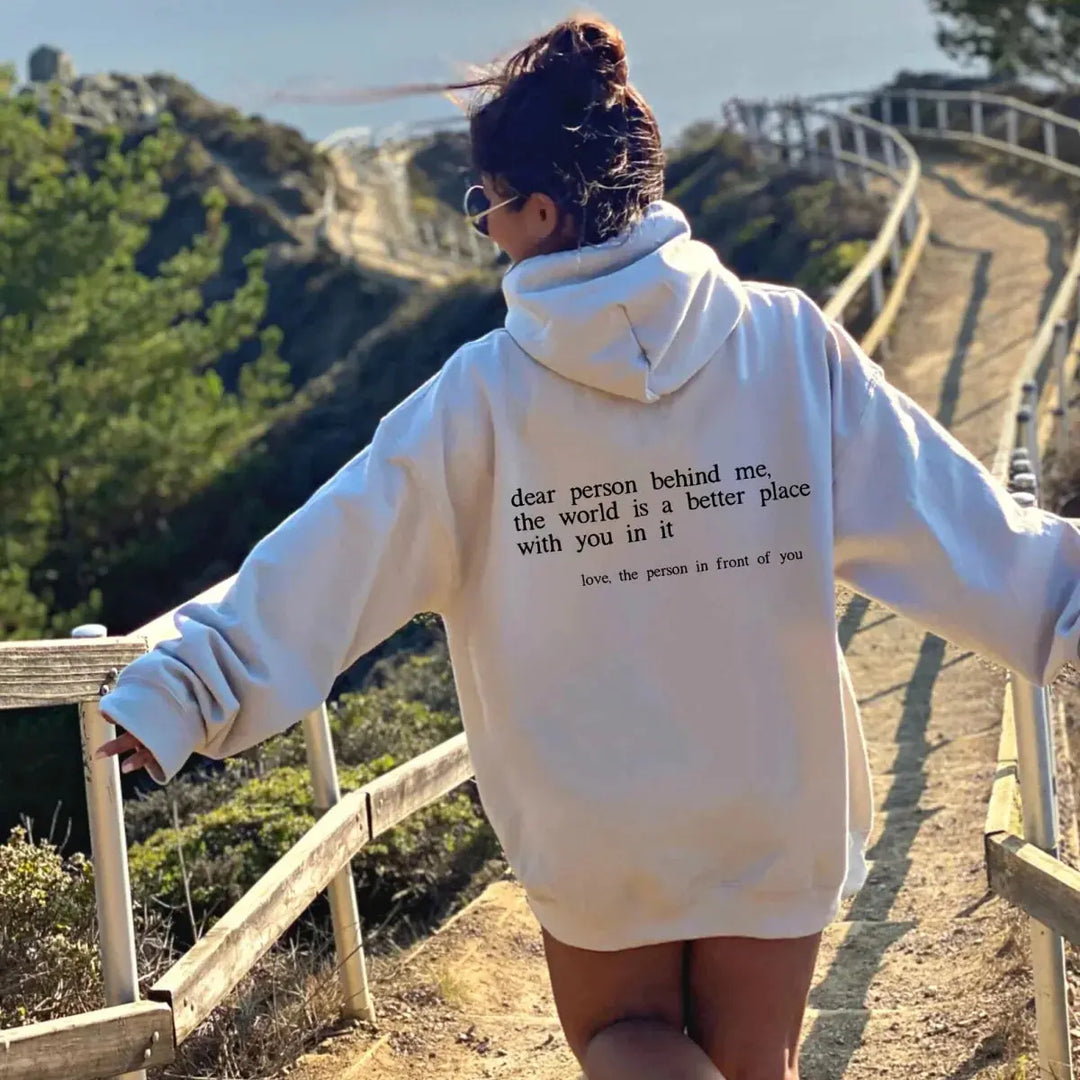 Textured Pullover Hoodie for Women Azzoria