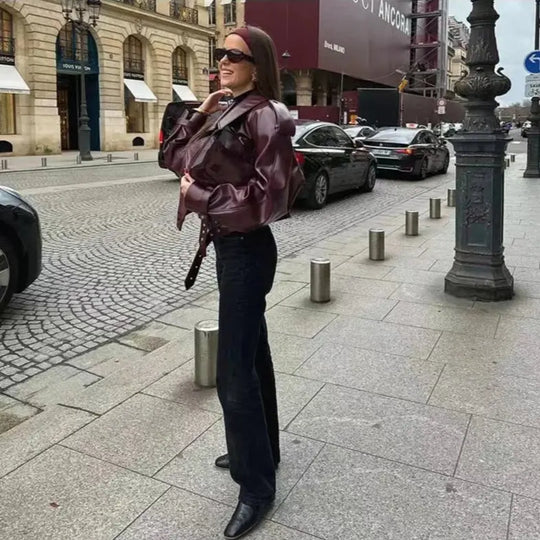 Oversized Zip Jacket for Women Azzoria