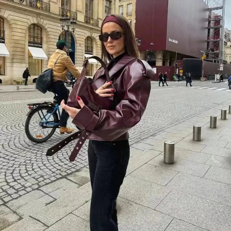 Oversized Zip Jacket for Women Azzoria