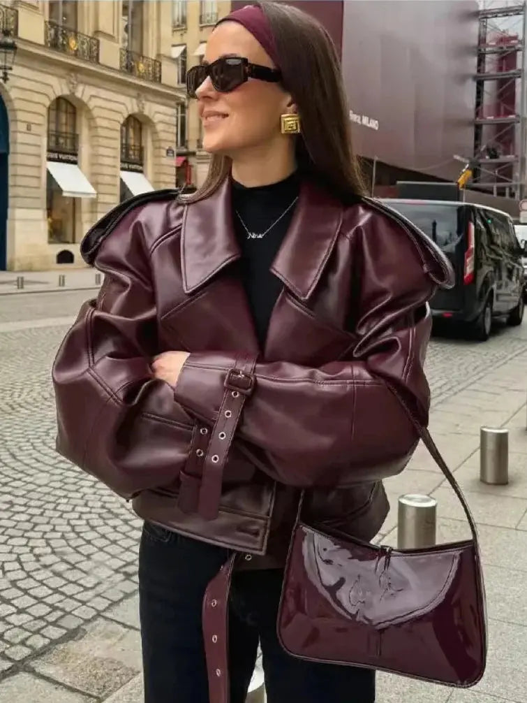 Oversized Zip Jacket for Women Azzoria