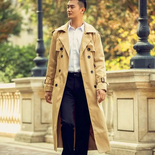Timeless Classic Trench Coat for Men Azzoria