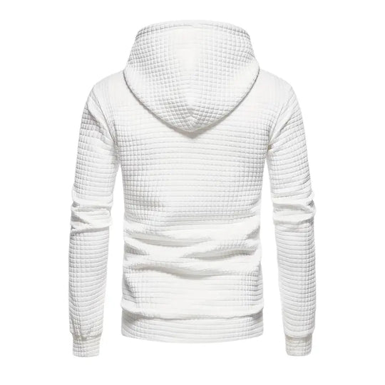 Waffle Textured Hoodie for Men Azzoria