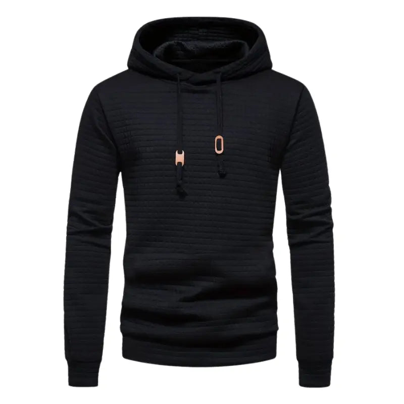 Waffle Textured Hoodie for Men Azzoria
