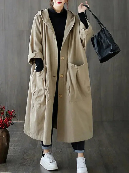 Water-Repellent Trench Coat for Women Azzoria