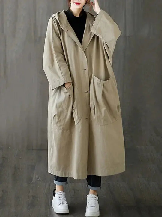 Water-Repellent Trench Coat for Women Azzoria