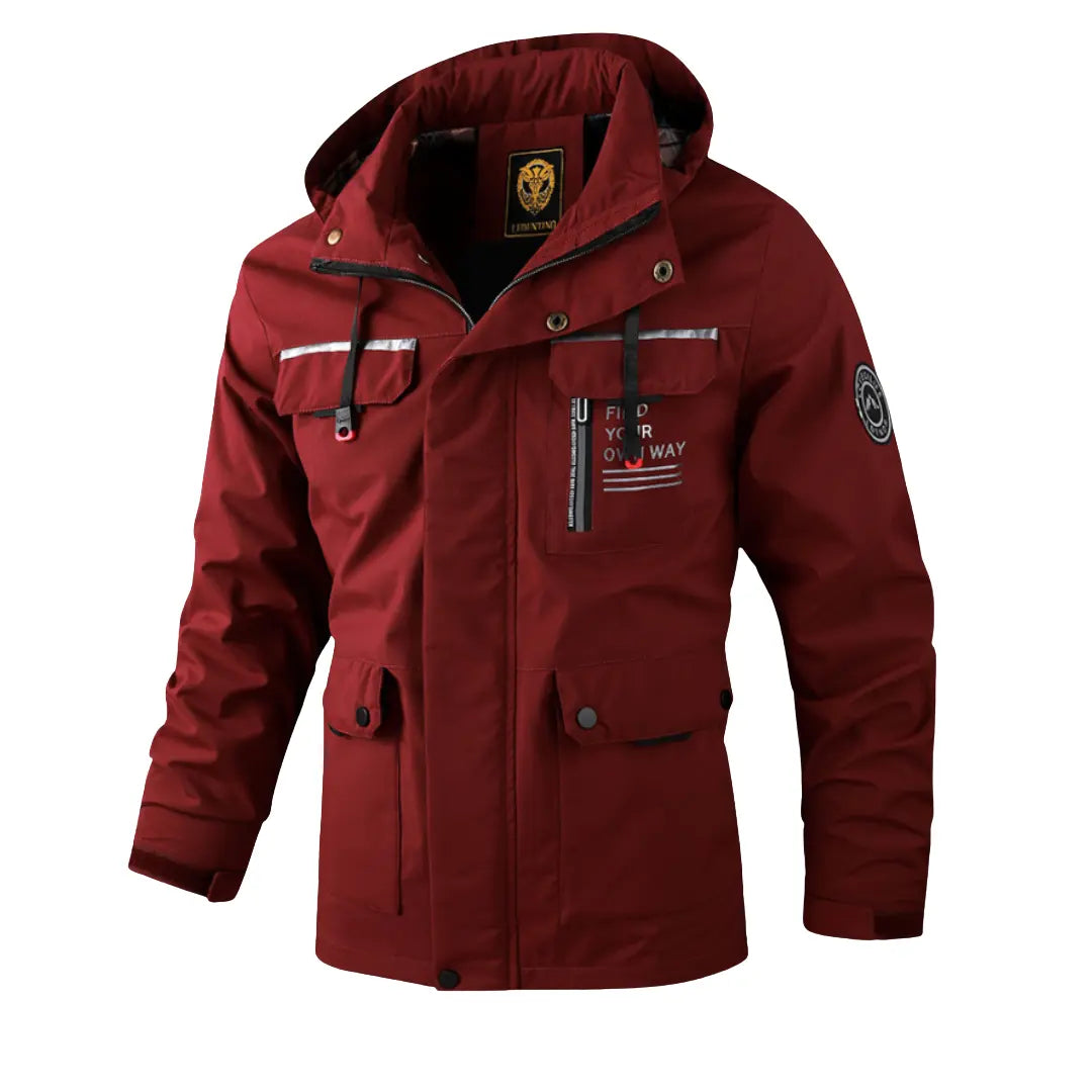 Water-Resistant Hooded Winter Jacket for Men Azzoria