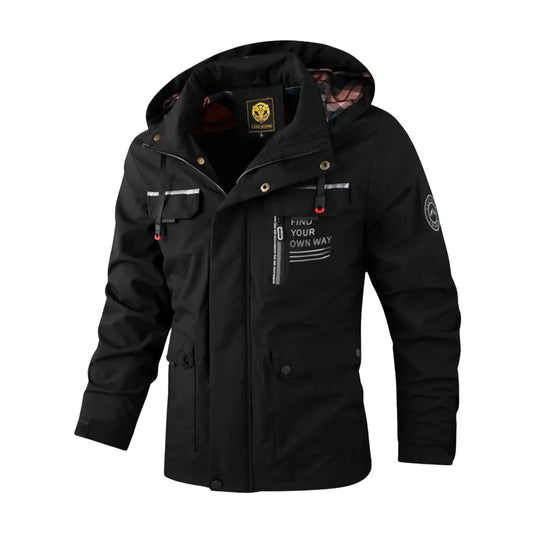 Water-Resistant Hooded Winter Jacket for Men Azzoria
