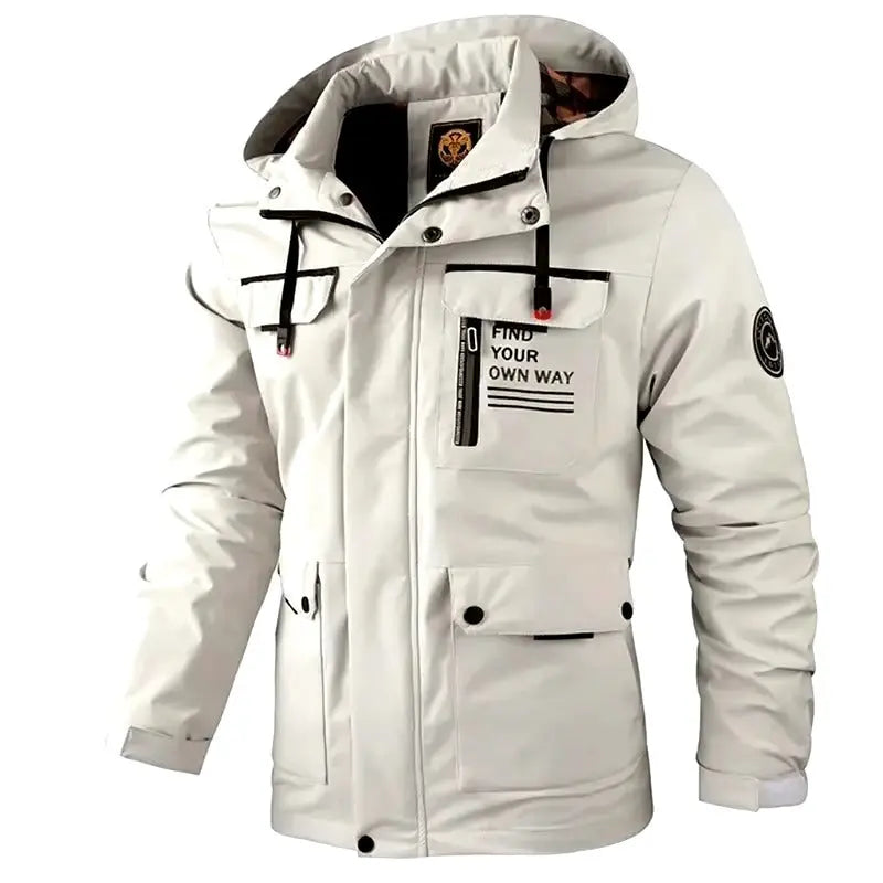 Water-Resistant Hooded Winter Jacket for Men Azzoria