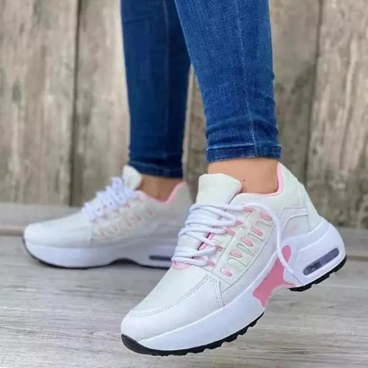 Wide-Fit Hook-and-Loop Sneakers for Women Azzoria