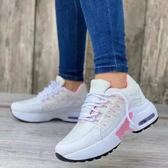 Wide-Fit Hook-and-Loop Sneakers for Women Azzoria