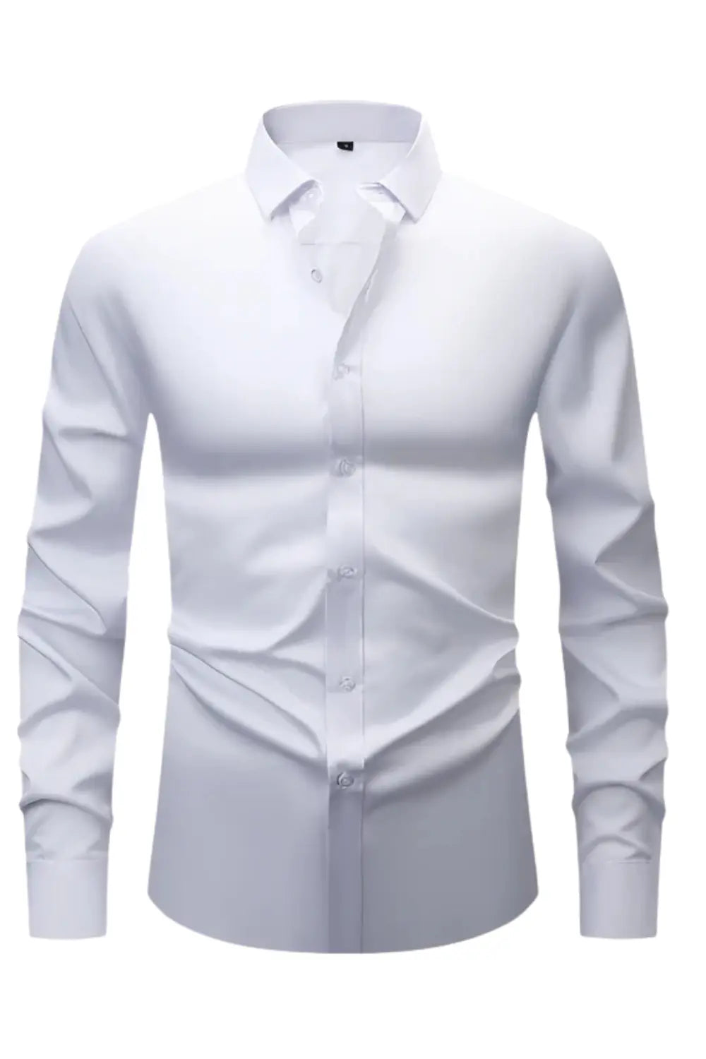 Wrinkle-Resistant Long-Sleeve Shirt for Men Azzoria