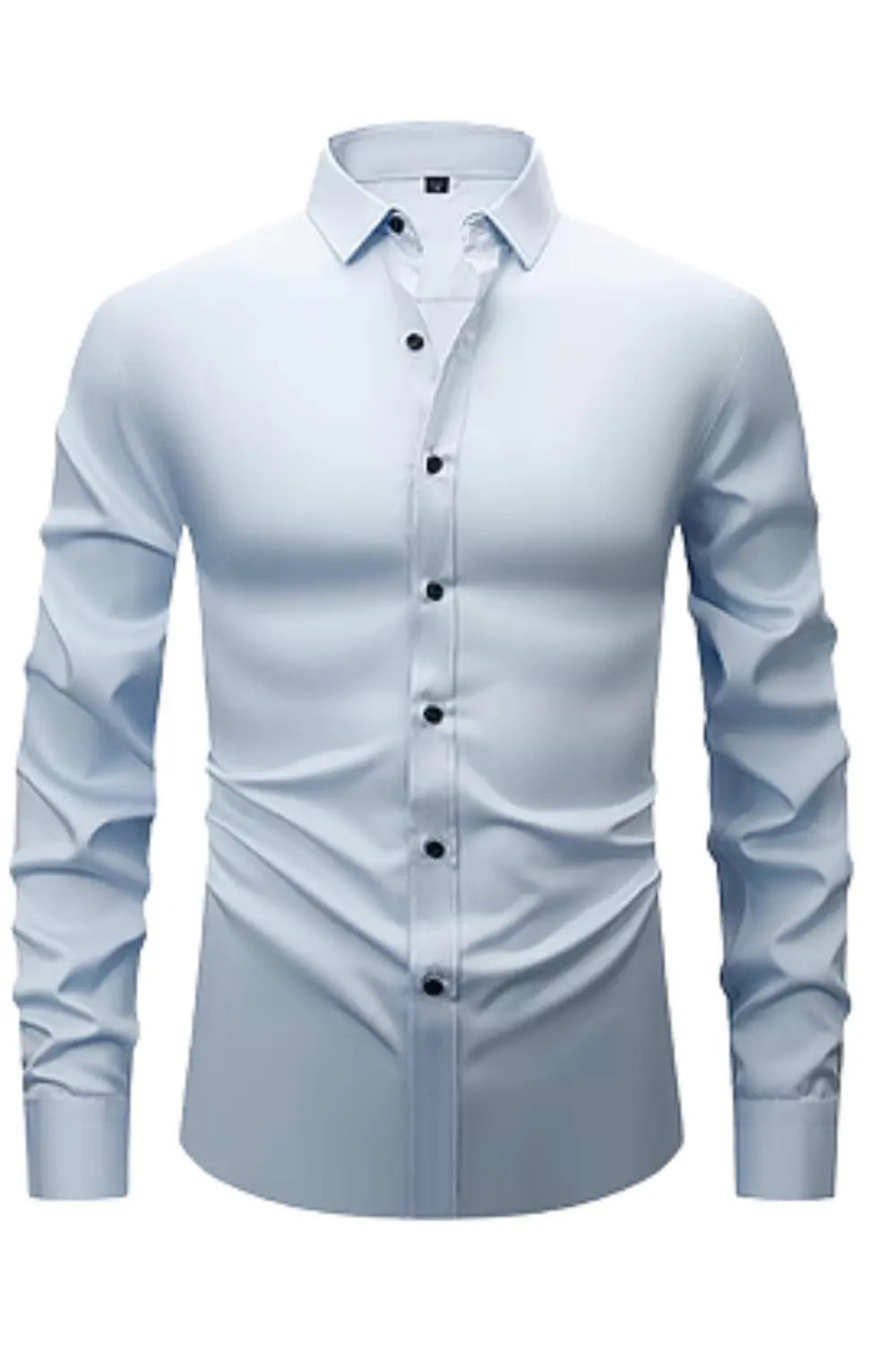 Wrinkle-Resistant Long-Sleeve Shirt for Men Azzoria