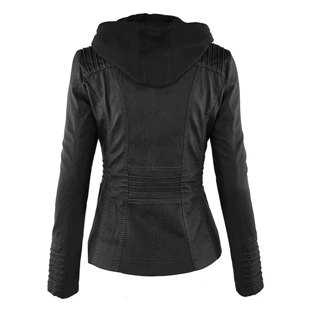 Zip-Up Hooded Jacket for Women Azzoria