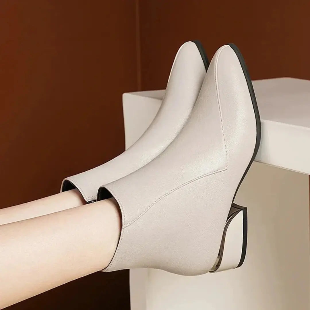 Zipper Ankle Boots for Women Azzoria