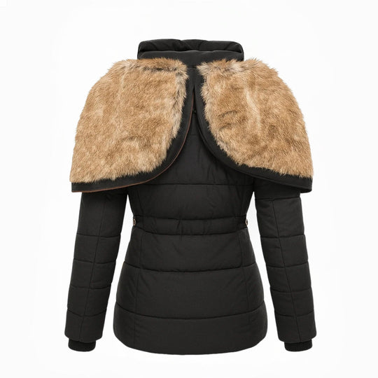 Olivia – Women’s Winter Coat with Faux Fur Lining, Warm, Fitted, and Hooded