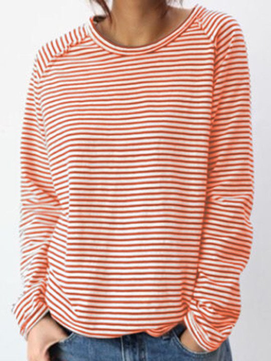 Annabela - Long Casual Striped Shirt