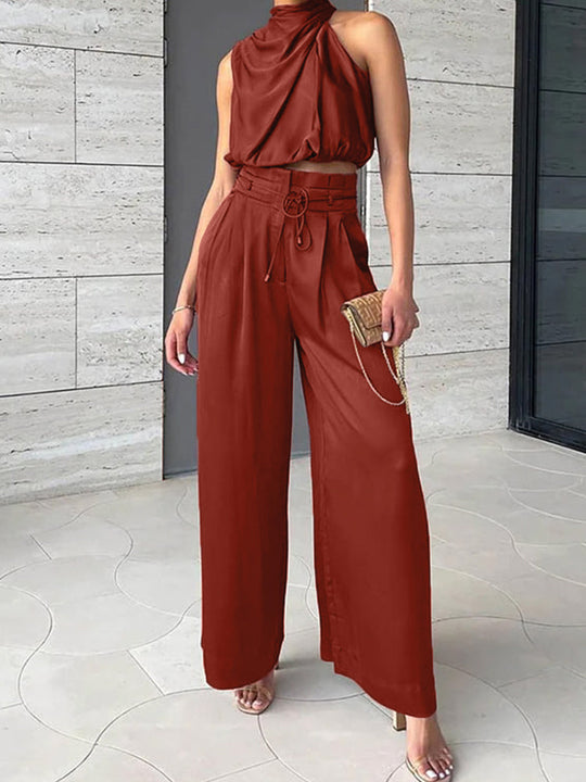 Adjustable Strap Two-Piece Set for Women