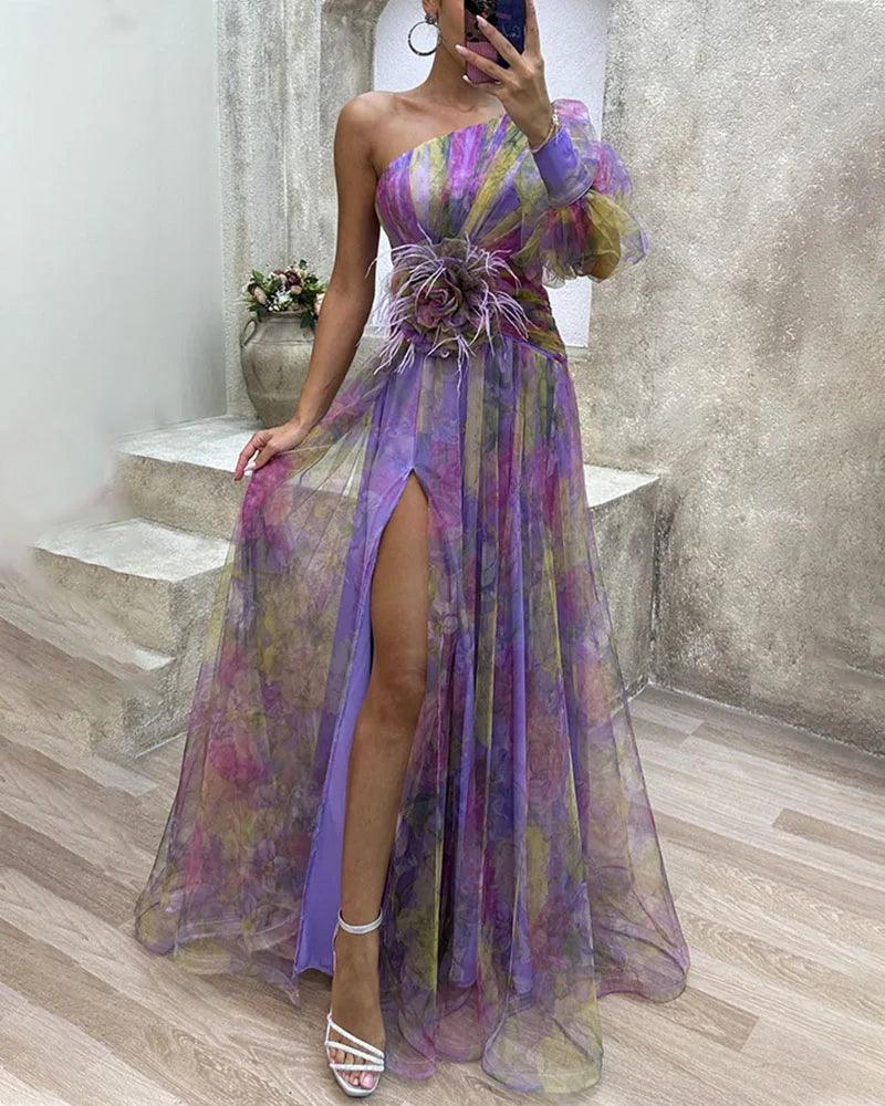Asymmetrical Layered Dress for Women
