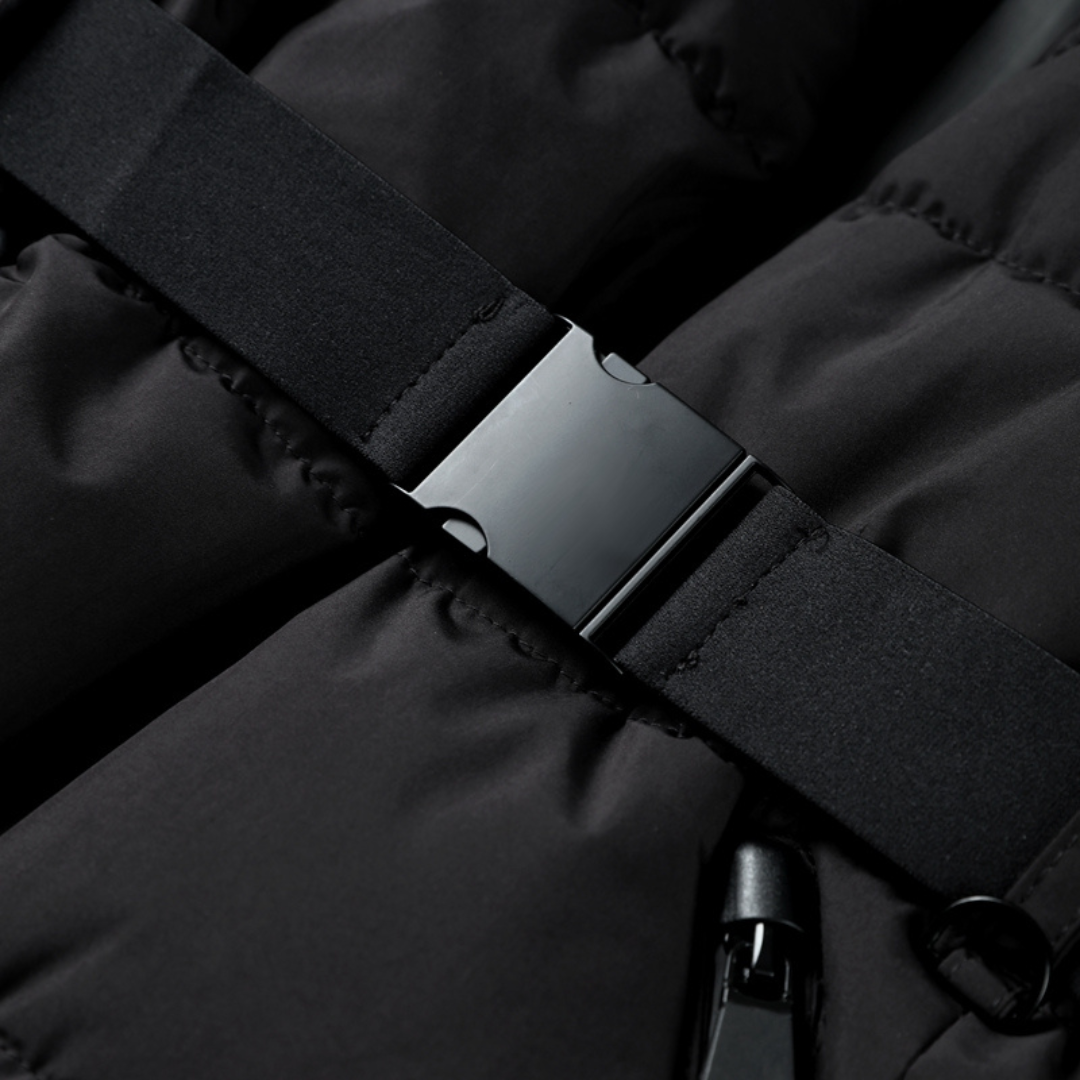 Belted Down Puffer Jacket for Women