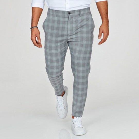 Oliver – Men’s Slim-Fit Plaid Pants