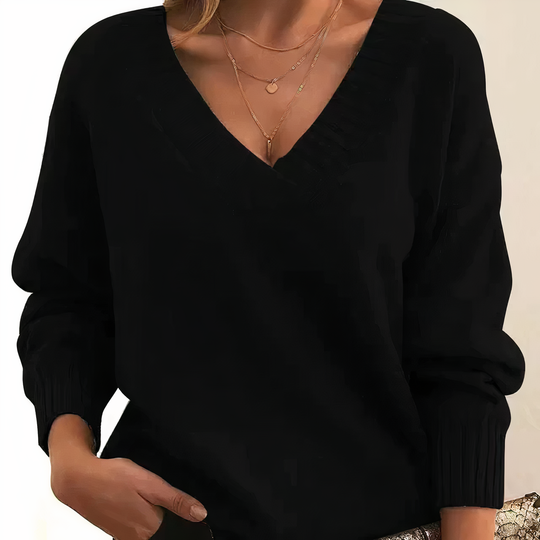 Ella – Women’s Cashmere V-Neck Sweater