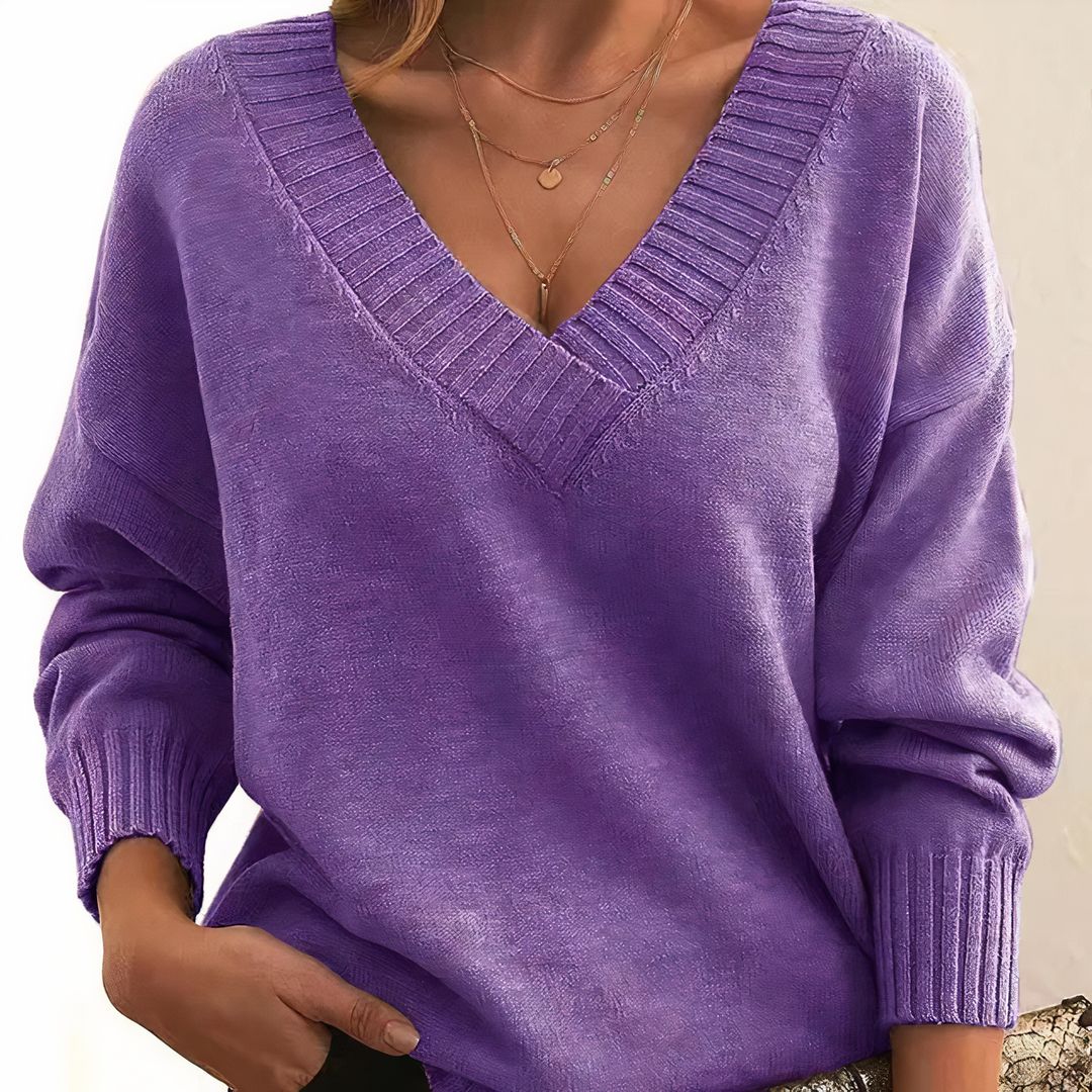 Ella – Women’s Cashmere V-Neck Sweater
