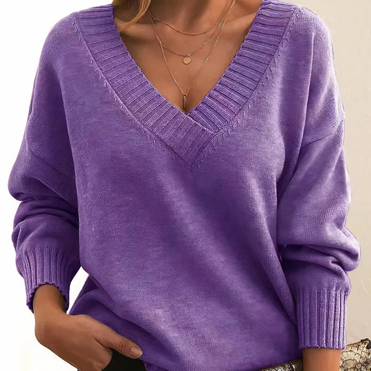 Ella – Women’s Cashmere V-Neck Sweater