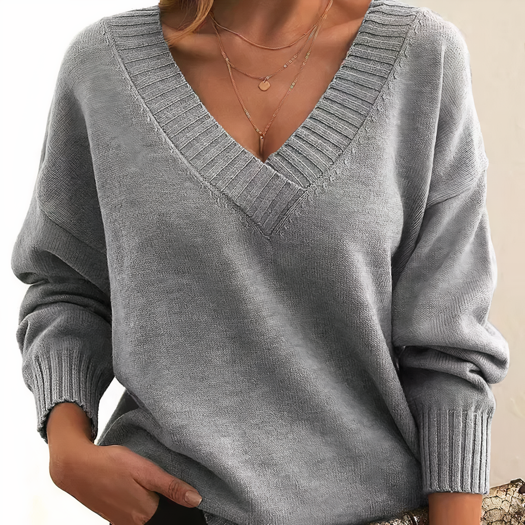 Ella – Women’s Cashmere V-Neck Sweater