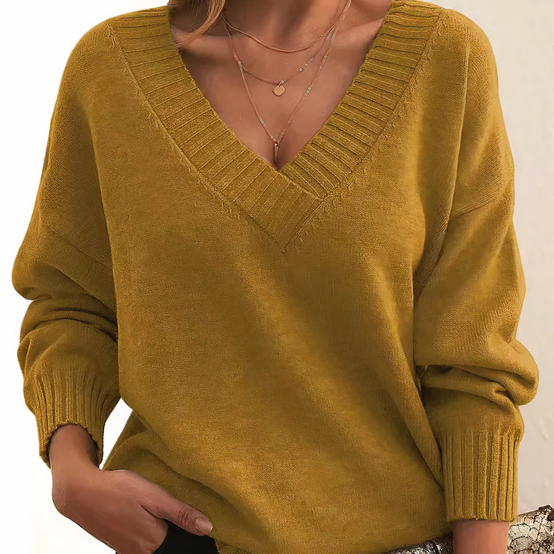 Ella – Women’s Cashmere V-Neck Sweater