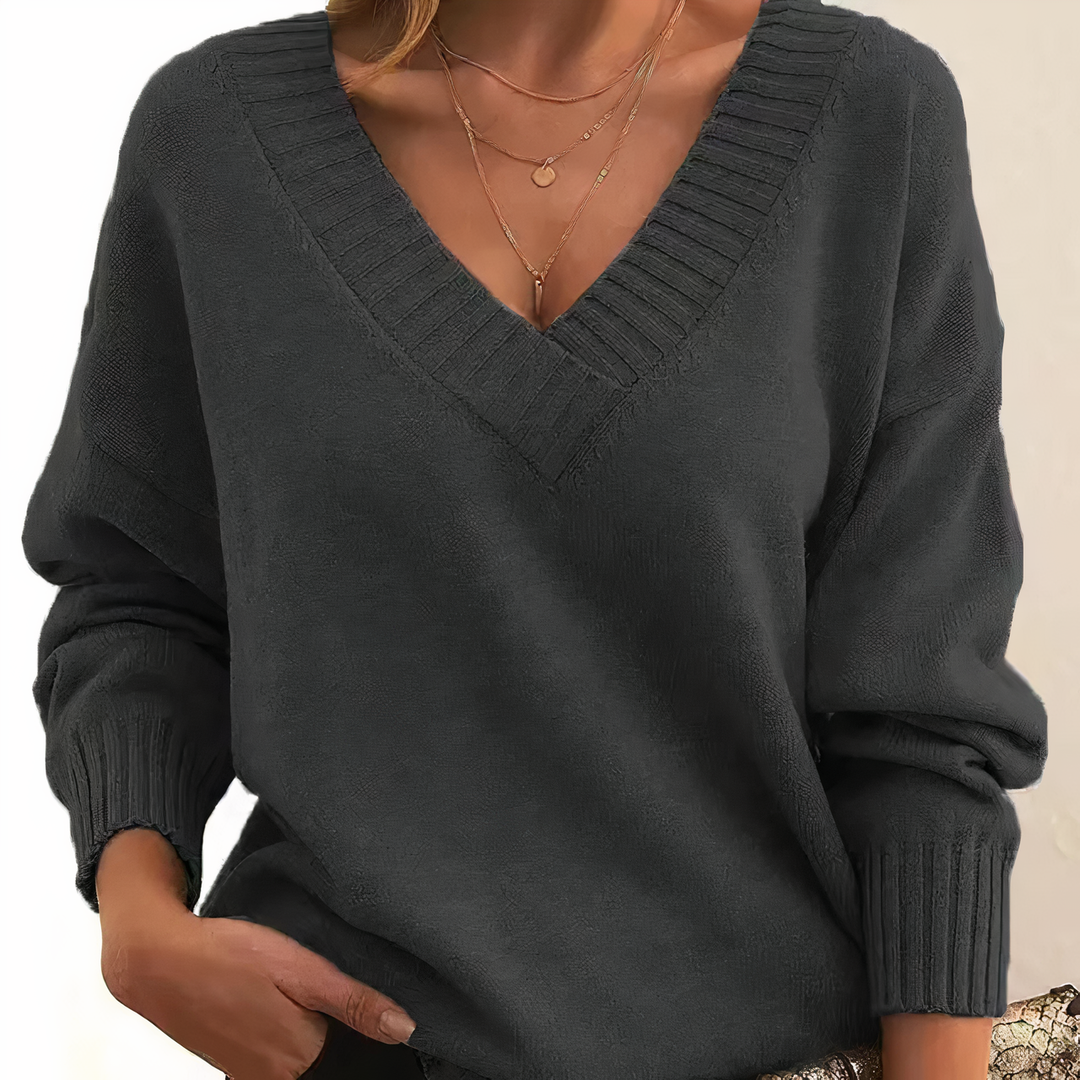 Ella – Women’s Cashmere V-Neck Sweater