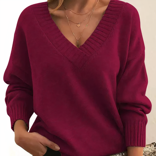 Ella – Women’s Cashmere V-Neck Sweater