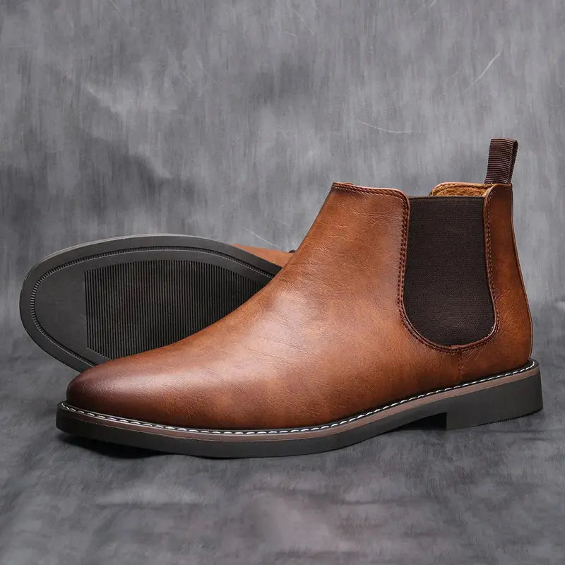 Classic Slip-On Chelsea Boots for Men Azzoria