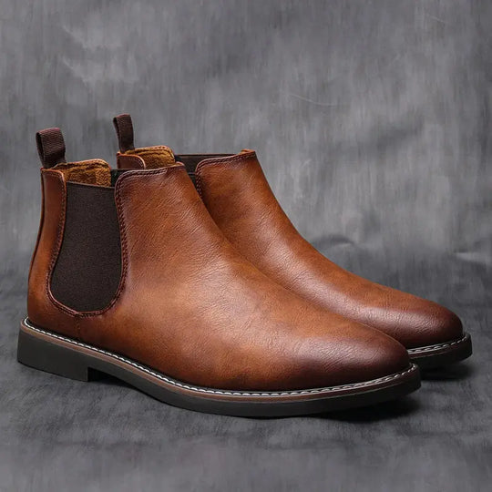 Classic Slip-On Chelsea Boots for Men Azzoria