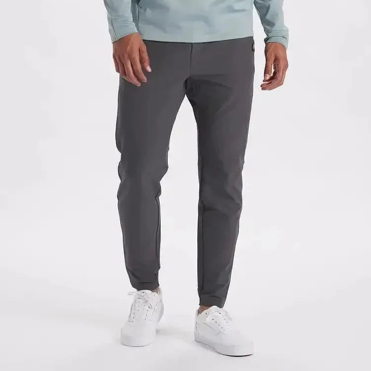 Cuffed Slim Fit Trousers for Men